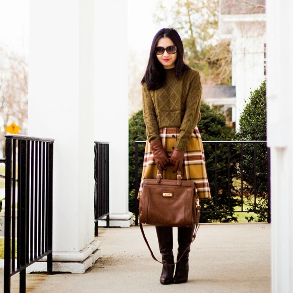🍂🍁Fall-Ready🍁🍂J.Crew Plaid Flare Skirt